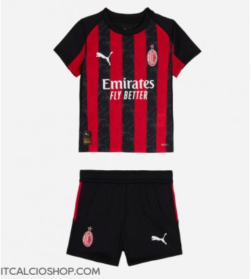 AC Milan Prima Maglia Bambino 2025-26 Manica Corta (+ Pantaloni corti)